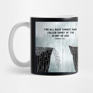 Romans 3:23 Cliff Imagery T-Shirt Mug